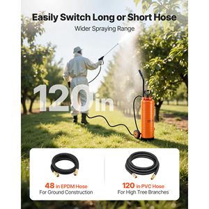 "Stainless Steel 5 Gallon Industrial <b>Sprayer</b> Cart with Heavy Duty Tri-Poxy Pump <b>Sprayer</b> 20.5FT Control Structure" - Product Image 6