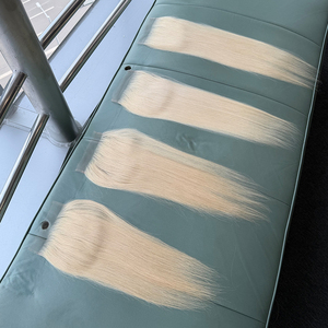 Closure en dentelle HD 6x6, blond 613, cheveux lisses et longs, sans nœuds, sans perte, 100% cheveux humains brésiliens, closure frontale en dentelle HD - Product Image 6