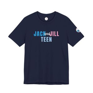 T-shirt graphique bleu pour adolescents, en coton doux, col rond, manches courtes, vêtements décontractés pour tous les jours - Product Image 2