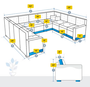 Funda Personalizada para Sofá Seccional en Forma de U, Nueva y Resistente, de Oxford 600D, con Clasificación de Presión de Agua de 10000 mm - Product Image 5