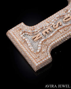 จี้ดาวโมอิสซาไนต์รับรองโดย GRA เงินแท้ 925 ชุบทอง ประดับเพชรแบบ Iced Out สไตล์ฮิปฮอป สำหรับผู้ชายและผู้หญิง - Product Image 5