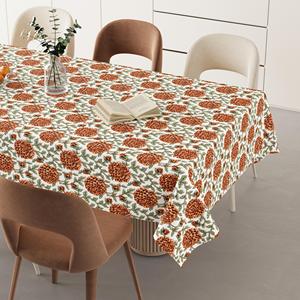 Mantel de Algodón Estampado a Mano Ecológico, Textil Sostenible para el Hogar, Venta al por Mayor OEM y ODM para Uso Doméstico - Product Image 1