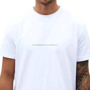 Camiseta de Alta Calidad de 240 GSM con Hombros Caídos, Camiseta Gruesa de Algodón Pesado, Camiseta Extra Grande Personalizada de Estilo Urbano para Hombre - Product Image 3