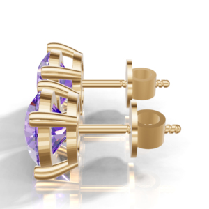 Pendientes de Amatista con Corte Brillante Natural, Plata de Ley 925, Joyería Clásica para Mujer, para Fiestas, Aniversarios y Regalos - Product Image 3