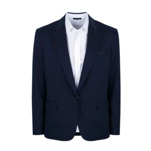 Customized Satin Blazer Full Sleeve Solid Color Turn-<b>down</b> Collar Single Breasted Patch Pocket Breathable Elegant Woven Polyester - Product Image 5