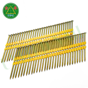 4000pcs Steel Strip <b>Nails</b> 3 Inch x 0.120 Round Head Screw Shank Smooth Shank for Wood Use - Product Image 3