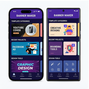 Royalcraft <b>Banner</b> Maker App – Design <b>Banners</b>, Ads, Social Media Covers & Marketing Templates ios/android - Product Image 3