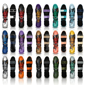 Protège-tibias de Taekwondo et Muay Thai pour le combat, unisexe, qualité supérieure, pour entraînement de kickboxing et arts martiaux, confortables - Product Image 1