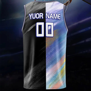 Maillot de basket-ball pour hommes à séchage rapide, personnalisable par sublimation, prix abordable, grandes tailles, respirant, service OEM - Product Image 3