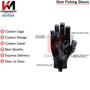 Gants de pêche professionnels imperméables, antidérapants, à séchage rapide, respirants, avec protection des doigts et sangle de poignet réglable - Product Image 5