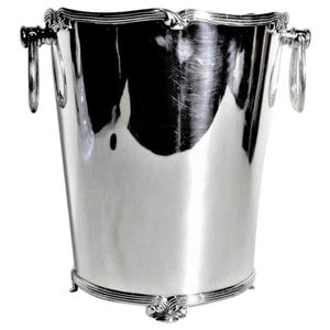 Ensemble élégant de seau à glace et pinces Reed & Barton Roseland Collection, nickelé avec accents dorés, pour bar à domicile, au prix le plus bas - Product Image 3