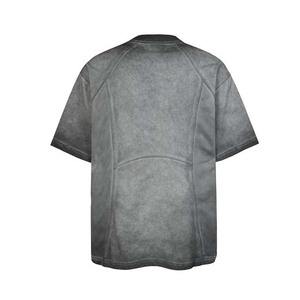 Custom Dripping Print Oversized Short Sleeve Men's T-<b>Shirt</b> Streetwear Jersey O-Neck Black - Product Image 5
