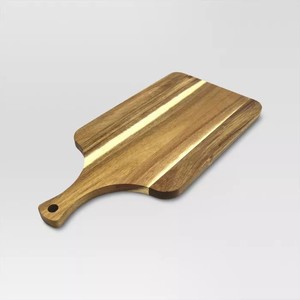 Planche à découper en bois rustique faite à la main, planche à découper en bois massif naturel, planche de service pour la cuisine, pour la préparation quotidienne des aliments - Product Image 6