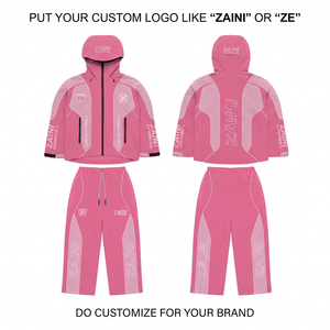 ZAINI Traje Cortavientos Transpirable de Punto de Poliéster/Nylon de 300 Gramos para Hombre, con Capucha y Transferencia de Calor Personalizada - Product Image 1
