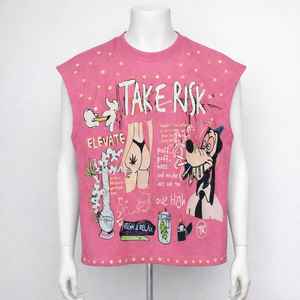 T-shirt graphique tendance pour homme, style streetwear américain Y2K, délavé à l'acide, sans manches, très vendu - Product Image 3