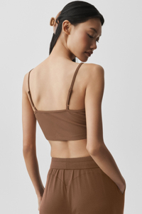 Débardeur de sport court sans manches pour femme, respirant, en polaire polyester/coton, pour fitness, entraînement et tenue de sport - Product Image 2