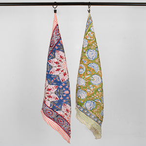 Luxury Style Bohemian Summer Collection Handmade Eco-Friendly Breathable Cotton Poplin Multi Printed <b>Bandana</b> Craftjaipur Hand - Product Image 1