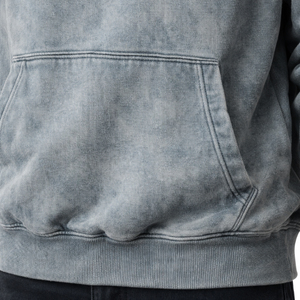 Sudadera con Capucha Oversize de Forro Polar Lavado Estilo Vintage para Hombre y Unisex, Hombro Caído, Estilo Urbano, Logotipo Personalizado, Venta al por Mayor, Mezcla de Algodón - Product Image 6
