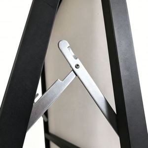 Support de signalisation publicitaire pliable en fer 24x36, étanche, autoportant, pour trottoir, avec panneau sandwich, personnalisable - Product Image 5