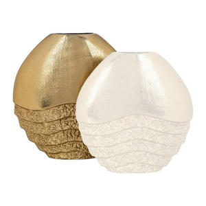 Florero de Aluminio Moderno Hecho a Mano, Centro de Mesa Metálico Decorativo para Decoración de Sala de Estar - Product Image 4