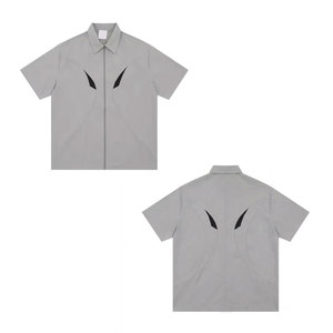 Camisas ligeras de poliéster estampadas para hombre, camisas de verano para hombre de manga corta, precio asequible, camisas informales. - Product Image 6