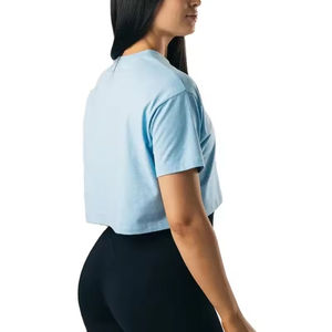 Nueva Camiseta Corta Clásica Moderna para Mujer, Estilo Simple y Sólido, de Algodón Premium - Product Image 2