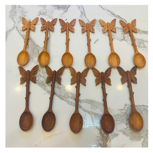 Handmade Wooden <b>Serving</b> <b>Spoon</b> from Vietnam for Home Kitchens Food Preparation Restaurant Use Retail Packaging and Giftware - Product Image 4