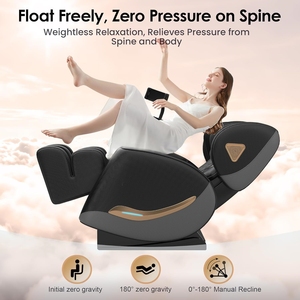 Sillón de Masaje Portátil Plegable de Gravedad Cero para Todo el Cuerpo, Reclinable, con Calefacción, Airbag, Rodillo para Pies, Shiatsu, Control por Voz Inteligente - Product Image 5
