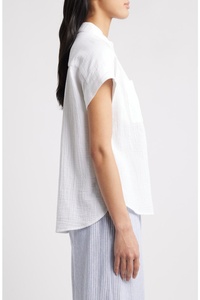 Top Largo Casual de Punto Acanalado para Mujer, Transpirable, con Logo, Elegante, de Manga Larga, Cuello en V, Ajuste Delgado, de Poliéster/Algodón, Color Liso, para Otoño - Product Image 1