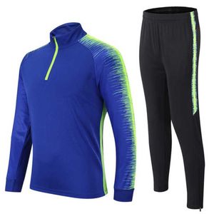 Men's Blue Half-<b>Zip</b> Tracksuit Set Quick Dry Polyester Sports Style Full Length Regular Fit <b>Side</b> Pockets Spring Wear - Product Image 5