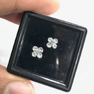 เพชรแท้ธรรมชาติ 1.00 กะรัต รูปทรงแฟนซีพาย ลายดอกไม้ |   เพชรเม็ดเดี่ยว VVS Clarity สี D-E คุณภาพการเจียระไนเยี่ยม สำหรับทำเครื่องประดับ - Product Image 3