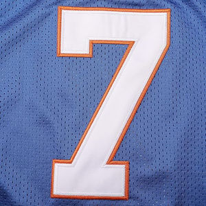 Camisetas de Fútbol Americano Personalizadas, 100% Algodón Transpirable, Diseño 3D, Modelo Pro Clásico Azul con Detalles en Contraste - Product Image 4