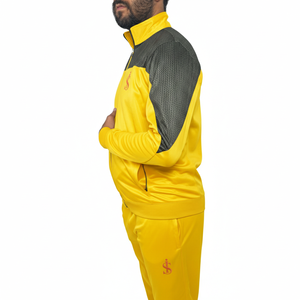 Survêtement d'entraînement pour homme, mode hiver, coupe ajustée, à capuche, deux pièces, leggings de course chauds, 100% coton, respirant - Product Image 3