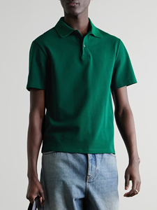 Polo piqué premium personnalisé pour homme, manches courtes, respirant, coupe classique, pour le golf, décontracté, ou professionnel, vêtement d'extérieur, OEM - Product Image 5