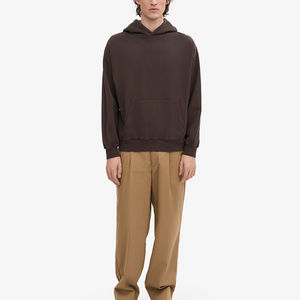 Sudadera con capucha unisex de algodón grueso, con logo personalizado, estilo oversize, para hombre y mujer, de alta calidad, al por mayor. - Product Image 5