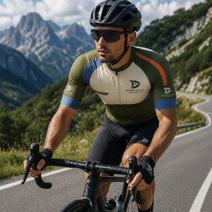 Maillot de cyclisme VTT personnalisé OEM, maillot de course en montagne, fermeture éclair intégrale, panneau en mesh respirant avec poches arrière - Product Image 6