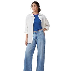 Ropa Urbana Personalizada al por Mayor, de Verano, Ligera, Elástica, Transpirable, de Secado Rápido, Lisa, Teñida, con Cuello Redondo, de Algodón y Bambú - Product Image 2