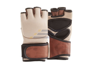 Gants de Sparring MMA Respirants Demi-Doigts en Cuir PU et PVC Personnalisables de Haute Qualité, Meilleures Ventes pour les Salles de Sport - Product Image 1