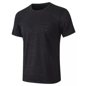 Camiseta de Algodón Bordada de Alta Calidad de Marca al por Mayor, Cómoda, Transpirable, Cuello Redondo, Manga Corta, para Hombre y Mujer - Product Image 1