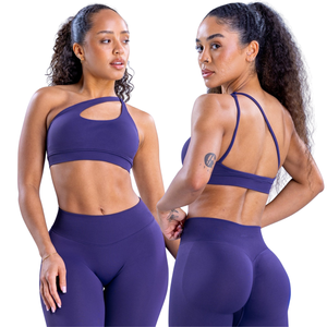 Fábrica de Ropa Deportiva, Ropa Deportiva Personalizada, Conjunto de Yoga, Leggings con Efecto Push-Up, Sujetador de un Solo Hombro, Shorts para Mujer, Conjuntos de 3 Piezas - Product Image 1