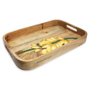handmade wooden compartment serving tray platter kitchen ware spices wooden serving tray platter handmade tray - Product Image 4
