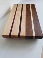 Planche à découper rectangulaire en bois massif, épaisseur 1,3 cm, facile à nettoyer, fabriquée en Inde