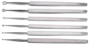 Juego de Curetas Dérmicas Manuales de Alta Calidad de 6 Piezas, 1mm-6mm, Acero Inoxidable de Grado Médico, Instrumentos Quirúrgicos con Certificación CE - Product Image 4