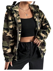 Chaqueta con capucha y cremallera de forro polar Sherpa unisex, personalizada, transpirable, térmica, para invierno, fitness, gruesa, para exteriores - Product Image 3