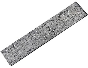 Juego de 4 barras de acero de Damasco de 12 pulgadas de largo, hechas a mano y personalizadas, con 2 pulgadas de ancho para la fabricación de cuchillos. - Product Image 3