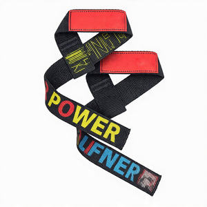 Correas de levantamiento de pesas impresas para soporte de muñeca, correas de potencia de alta resistencia para peso muerto - Product Image 4