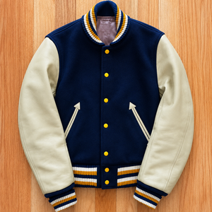 Ready to Ship <b>Fleece</b> varsity <b>jacket</b> Soft <b>Lining</b> Casual Varsity <b>Jacket</b> Custom Logo - Product Image 5