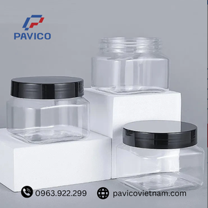 Industrial Cosmetic PET <b>Plastic</b> Jar Custom Logo Printing Packaging <b>Container</b> Direct Factory OEM ODM - Product Image 5