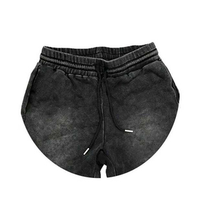 Shorts d'été personnalisés en coton délavé de haute qualité pour femmes, style vintage, pour la course et le jogging, en promotion - Product Image 2