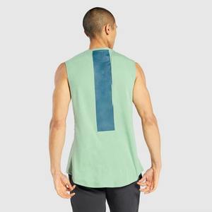 Camiseta sin mangas de algodón para hombre, estilo vintage desgastado, con bordado personalizado, para gimnasio y entrenamiento atlético - Product Image 6